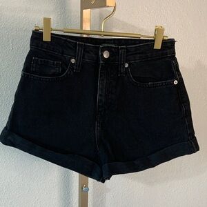 Wild Fable- highest rise, mom Black Jean Shorts- Size 0